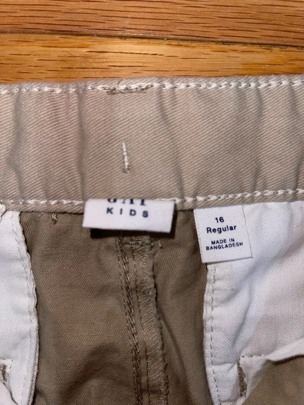 GAP Kids Straight Chino Pants - Light Khaki